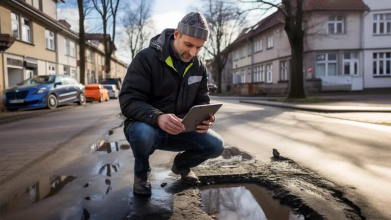 Bürger macht Foto für das Anliegenmanagement